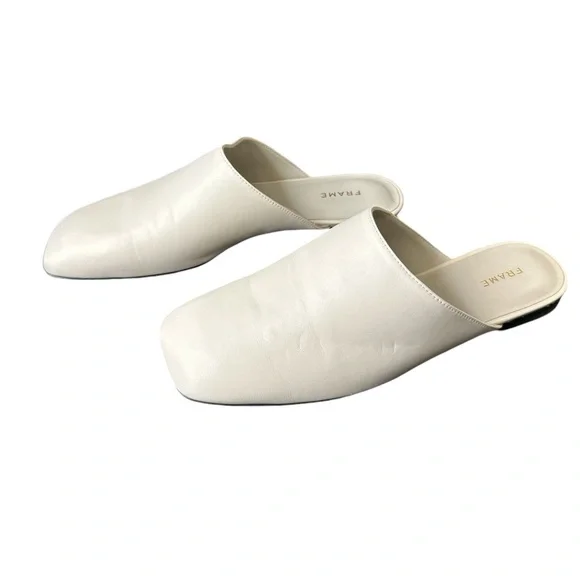 Frame La Ventura Leather Mule Slip Ons SZ 39, US 8.5 - Picture 2 of 9